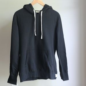 Reigning Champ Midweight Pullover Hoodie - Black